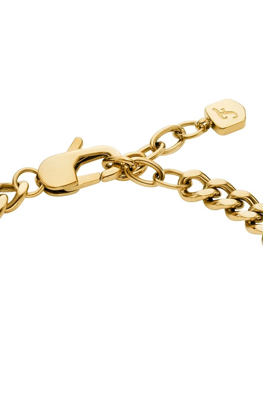 Akcesoria Fossil bransoletka damska ze stali nierdzewnej bez kamienia Sutton JF04959710 złoty