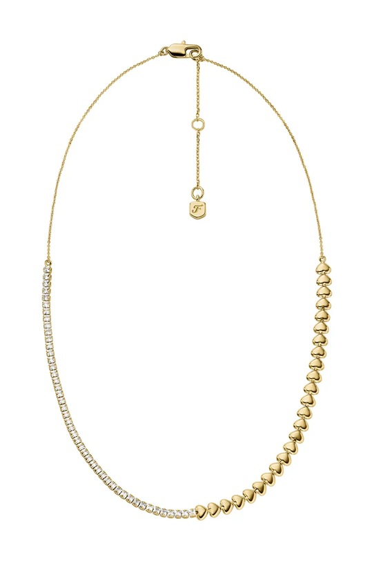 Fossil naszyjnik damski kryształowy Sutton JA7302710 złoty AA00