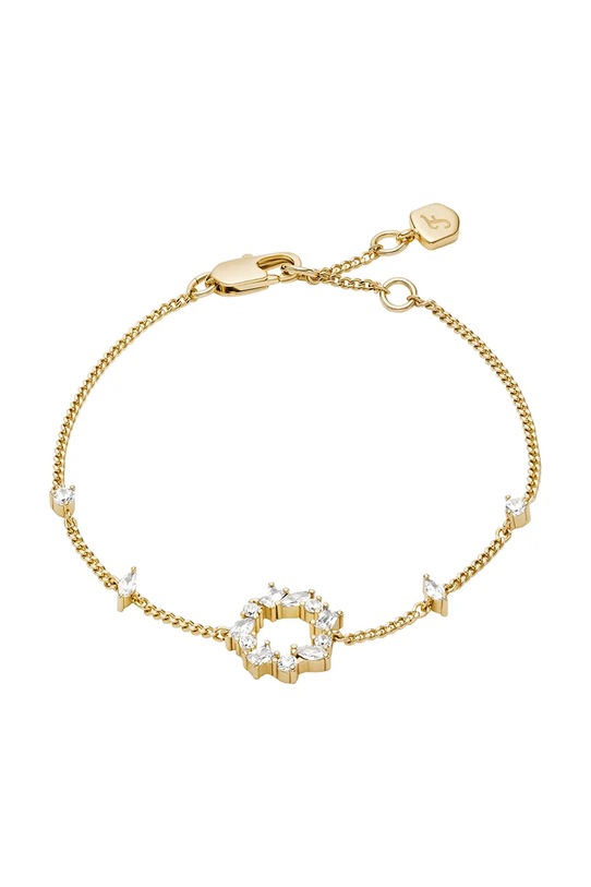 Fossil bransoletka damska z cyrkonią Ellis złoty JA7296710