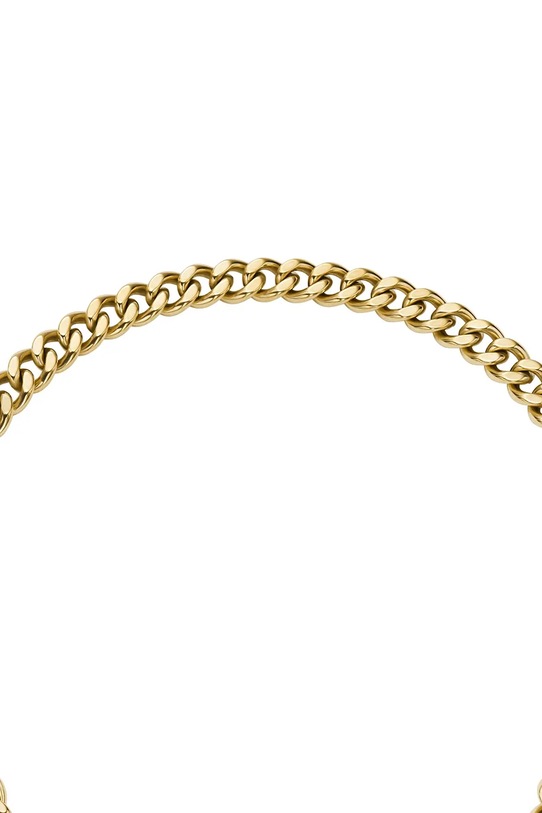 Akcesoria Fossil naszyjnik damski ze stali chirurgicznej z kryształem Carlie JF04956710 złoty