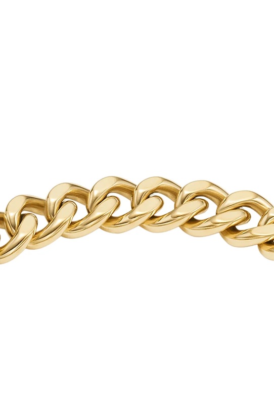 Akcesoria Fossil bransoletka damska ze stali chirurgicznej z kryształem Carlie JF04957710 złoty