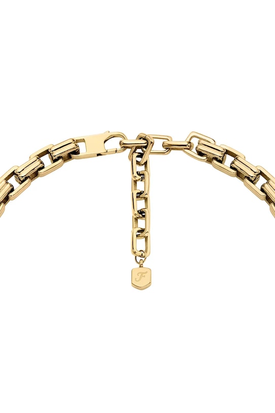 Akcesoria Fossil naszyjnik damski ze stali chirurgicznej bez kamienia Raquel JF04954710 złoty