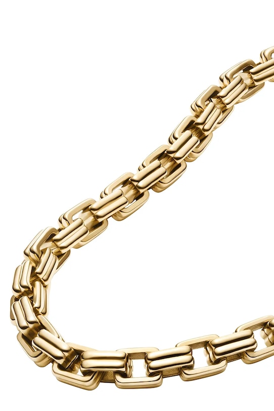 Fossil naszyjnik damski ze stali chirurgicznej bez kamienia Raquel złoty JF04954710