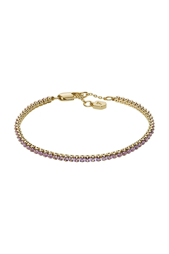 Fossil bransoletka damska kryształowa Ellis złoty JA7306710