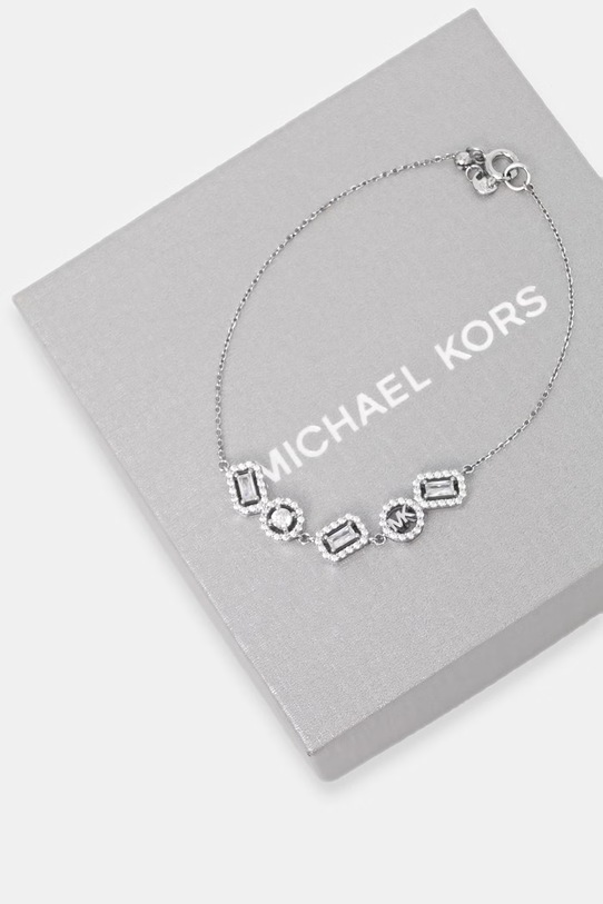 Аксесуари Michael Kors браслет жіночий срібний з цирконієм MKC1842040 срібний