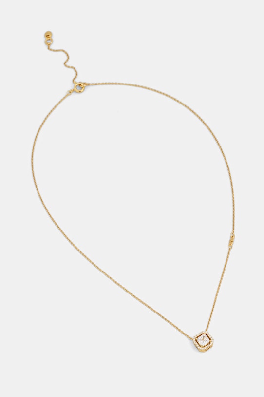 Michael Kors dámsky náhrdelník s príveskom z pozláteného striebra so zirkónom zlatá MKC1843710