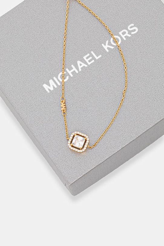 Аксесуари Michael Kors браслет жіночий з позолоченого срібла з цирконієм MKC1844710 золотий