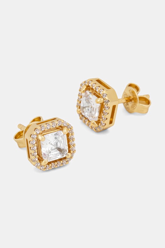 Michael Kors σκουλαρίκια γυναικεία από επιχρυσωμένο ασήμι με ζιργκόν MKC1845710 χρυσαφί AA00