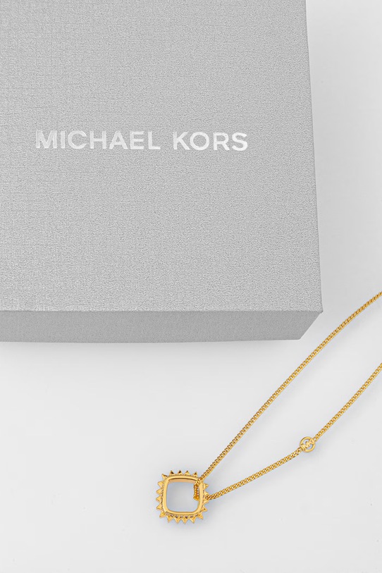Аксесуари Michael Kors намисто з підвіскою жіноче позолочене з цирконієм MKJ8609710 золотий