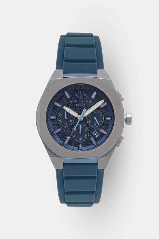Armani Exchange ceas sport pentru femei Sync albastru AX4291