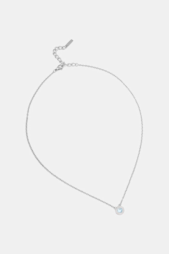 Trussardi naszyjnik damski ze stali nierdzewnej T-LOGO srebrny TJAXC109