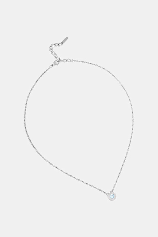 Trussardi naszyjnik damski ze stali nierdzewnej T-LOGO srebrny TJAXC109