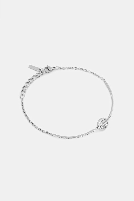 Akcesoria Trussardi zestaw zegarek i bransoletka damskie T-MILANO R2453175501 srebrny