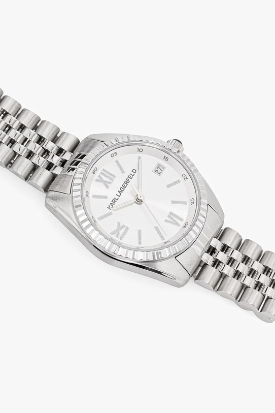 Doplňky Karl Lagerfeld hodinky dámské R0553108509 stříbrná