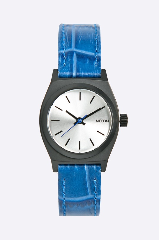 Nixon - Часовник Small Time Teller Black/Blue Gator син A5092131.SMALL