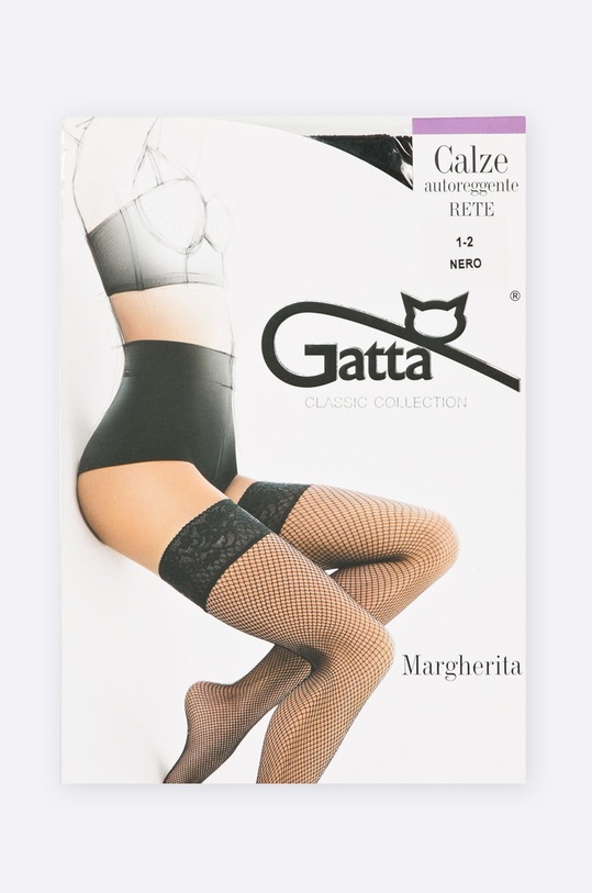 Gatta - Чулки Margherita чёрный MARGHERITA.ponczochyKAB