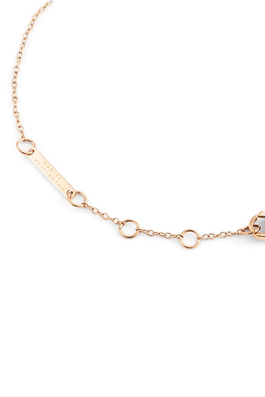 Doplnky Daniel Wellington náramok dámsky z nehrdzavejúcej ocele so zirkónom DW00401962 zlatá