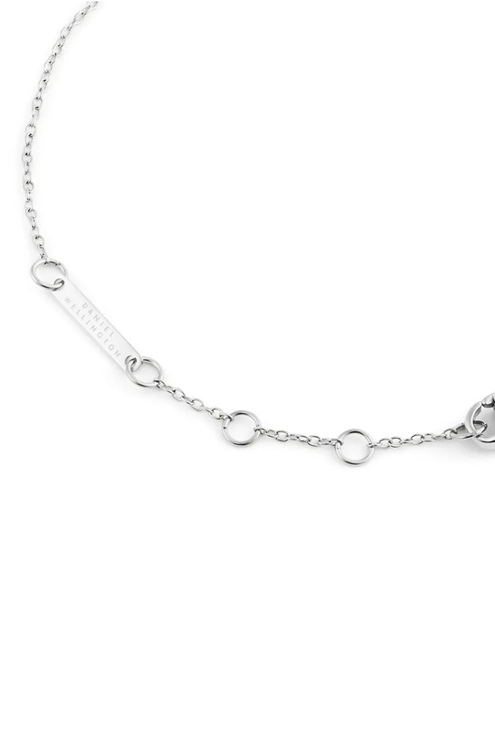 Doplnky Daniel Wellington náramok dámsky z nehrdzavejúcej ocele so zirkónom DW00401960 strieborná