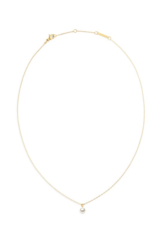 Daniel Wellington náhrdelník s príveskom dámsky z nehrdzavejúcej ocele s perlou zlatá DW00401958