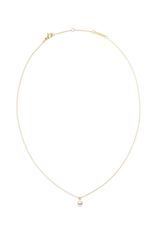 Daniel Wellington náhrdelník s príveskom dámsky z nehrdzavejúcej ocele s perlou zlatá DW00401958