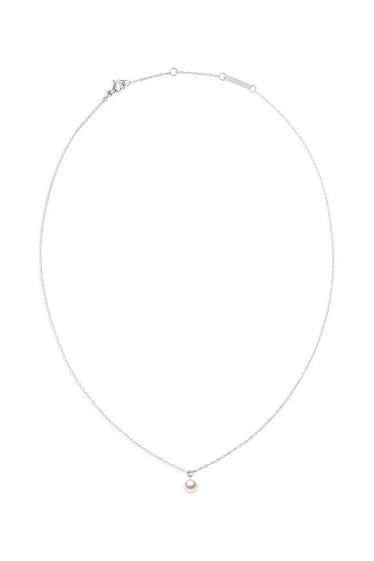 Daniel Wellington náhrdelník s přívěskem dámský z nerezové oceli s perlou stříbrná DW00401957