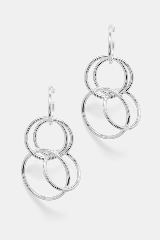 Lilou náušnice dámské z postříbřeného kovu 261/60/KOL/SR stříbrná AA00