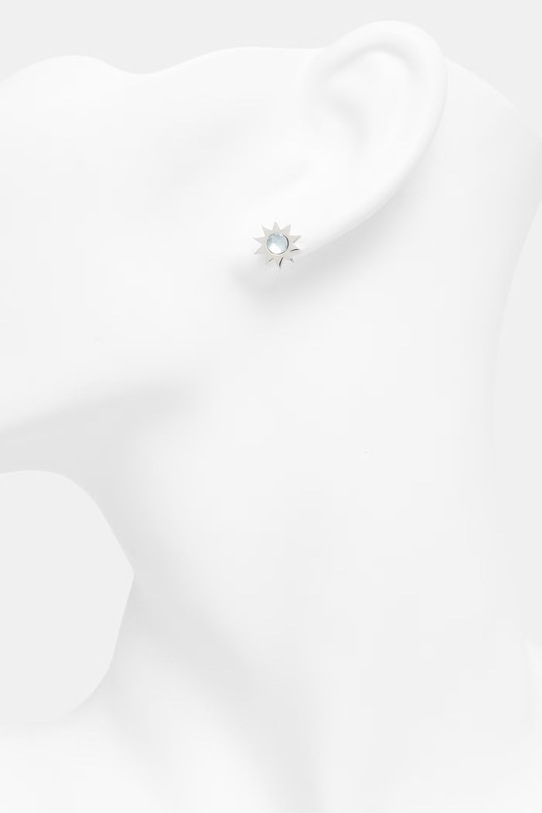 Аксесоари Lilou обеца от сребро с топаз K/133/10 сребърен