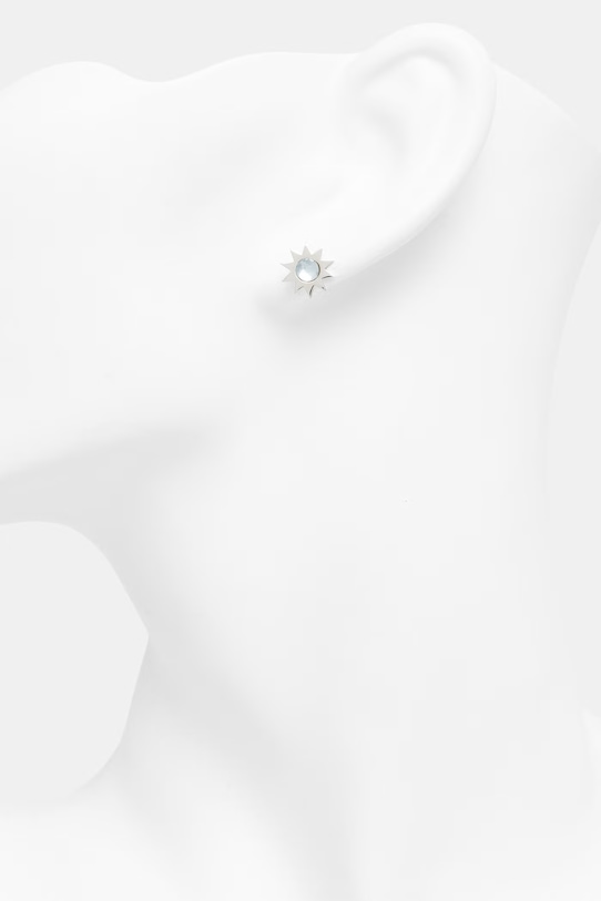 Аксесоари Lilou обеца от сребро с топаз K/133/10 сребърен