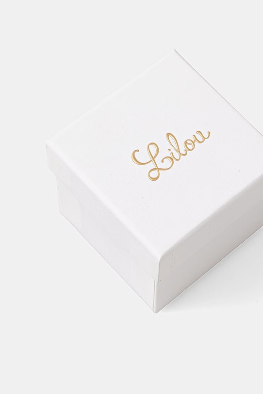 Lilou náušnice dámske pozlátené s citrínom zlatá K/133/10/Z