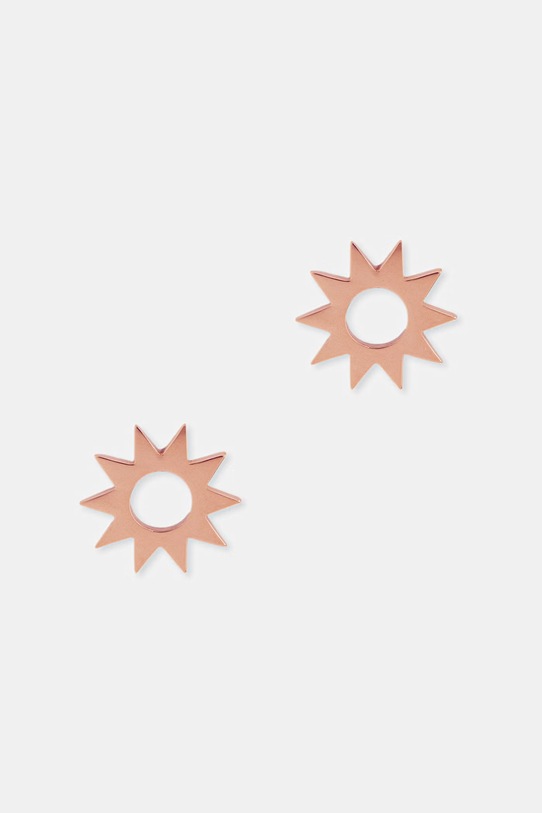 Lilou náušnice dámske pozlátené bez kameňa zlatá K/AZUR/133/RZ