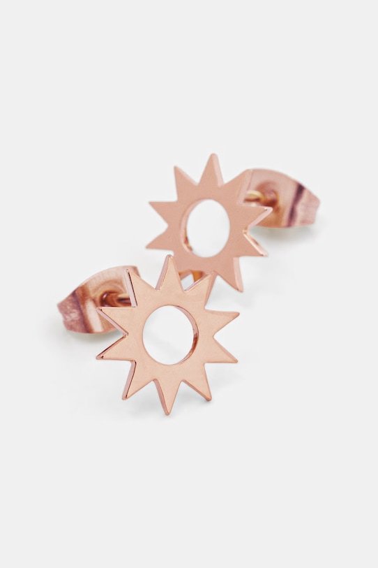 Lilou náušnice dámske pozlátené bez kameňa K/AZUR/133/RZ zlatá AA00