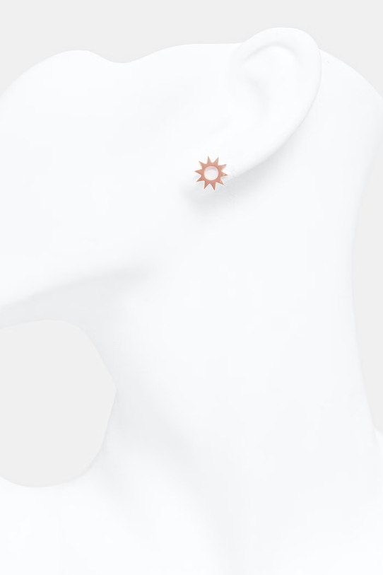 Doplnky Lilou náušnice dámske pozlátené bez kameňa K/AZUR/133/RZ zlatá