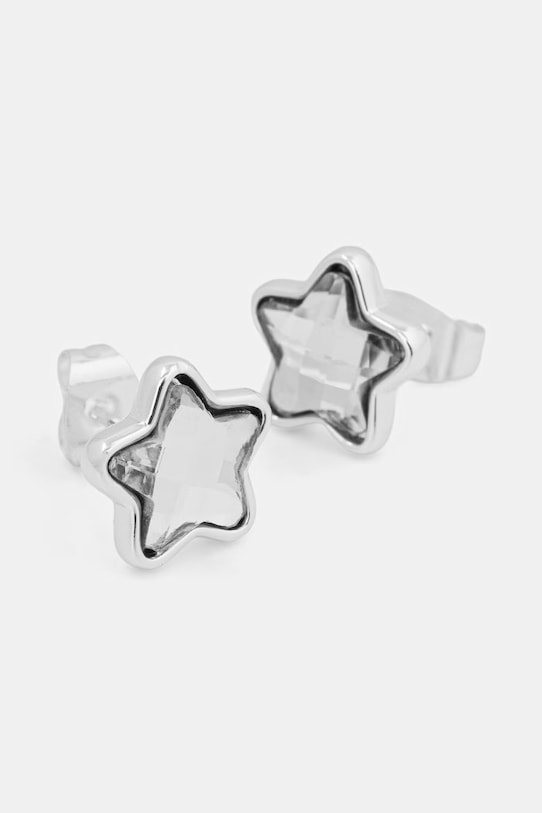 Lilou náušnice dámske postriebrené Mini Icons 176/10/KOL/26/BIA/SR strieborná AA00