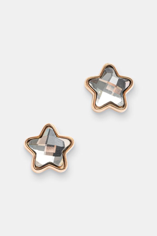 Lilou náušnice dámské z pozlaceného kovu Mini Icons zlatá 176/10/KOL/26/BIA/PO