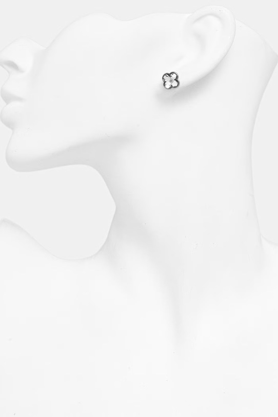 Lilou kolczyki damskie posrebrzane Mini Icons srebrny 176/10/KOL/4/BIA/SR