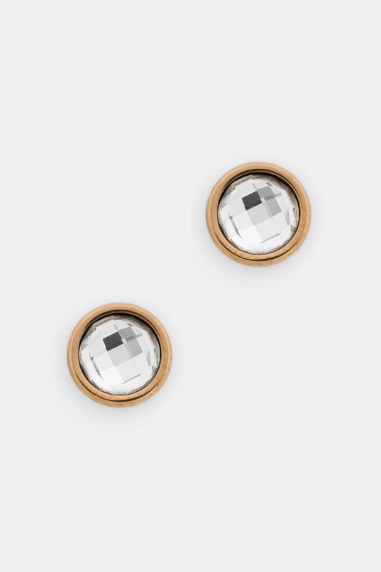 Lilou náušnice dámske pozlátené Mini Icons zlatá 176/7/KOL/1/BIA/PO