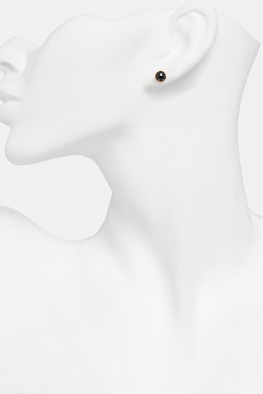 Doplnky Lilou náušnice dámske pozlátené Mini Icons 176/7/KOL/1/CZA/PO zlatá