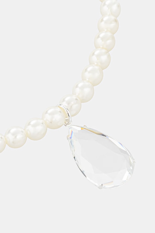 Lilou naszyjnik damski z masy perłowej Glamour 275/380/LAN/PEB/BIA/SR beżowy AA00