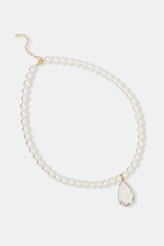 Lilou naszyjnik damski Glamour beżowy 275/380/LAN/PEB/BIA/PO