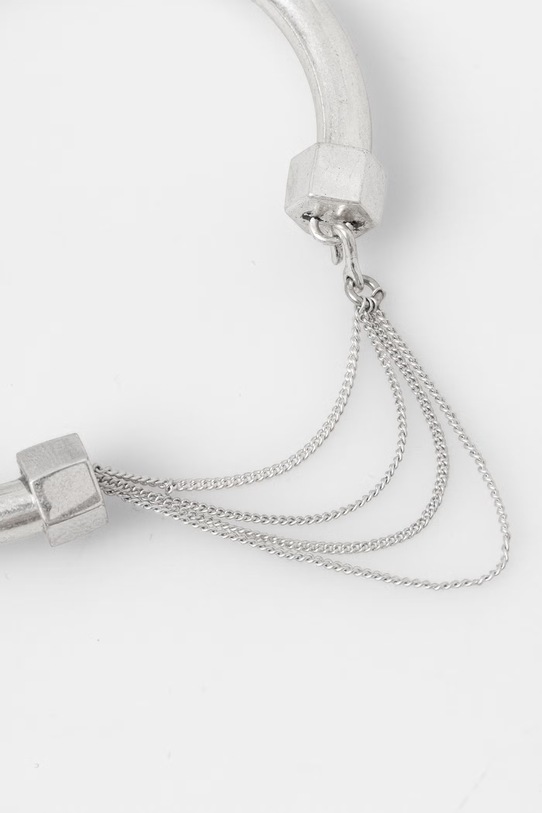 AllSaints bransoletka damska metalowa bez kamienia 37540460SLV041 srebrny AA00