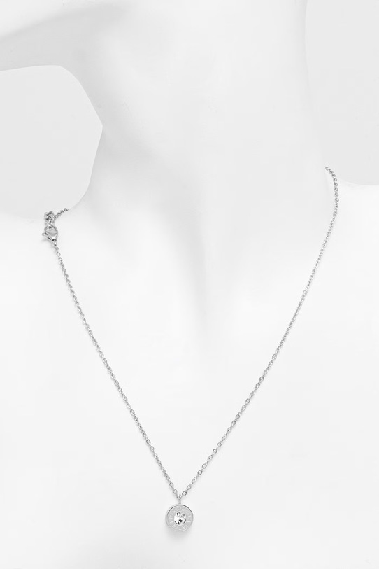 Аксесуари Karl Lagerfeld намисто з підвіскою жіноче з нержавіючої сталі KLBJX07 срібний