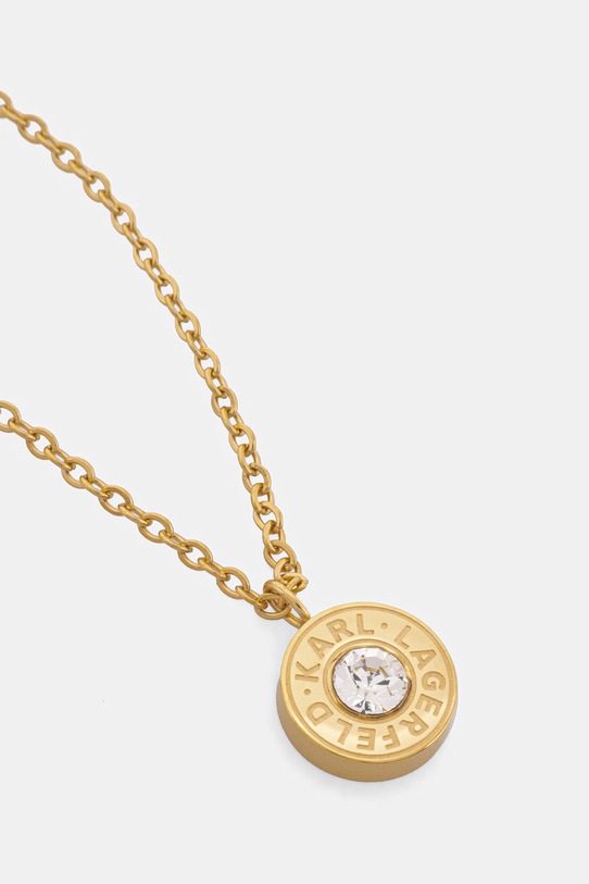 Karl Lagerfeld náhrdelník s príveskom dámsky z nehrdzavejúcej ocele KLBJX06 zlatá AA00