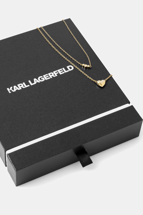 Karl Lagerfeld Náhrdelník s přívěskem dámský z nerezové oceli s krystalem zlatá KLBJW02