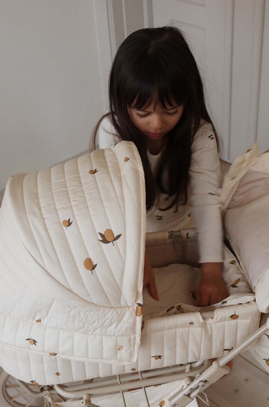 Спално бельо за кукли Konges Sløjd DOLL BEDDING жълт KS4237