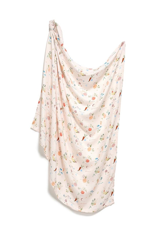 Mušelínová zavinovačka La Millou Bamboo Muślin ABC FRUITS růžová 144708.Otulacz.Bamboo.M