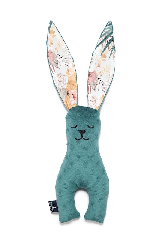 М'яка іграшка для немовлят La Millou Minky BOHO PALMS LIGHT Deep Ocean бірюзовий 140381.Maskotka.Krolik.