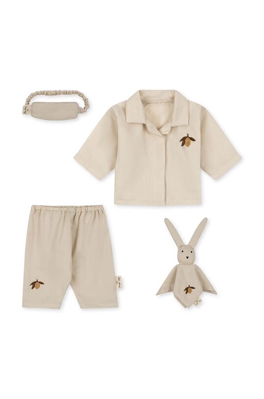 Outfit pre bábiku Konges Sløjd DOLL KIT: GERD GOES TO BED KS5684 béžová AA00