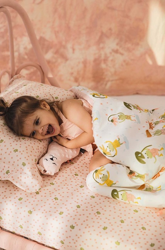 Утеплена ковдра для немовлят La Millou FROGS 148533.Cieply.Koc.Minky рожевий