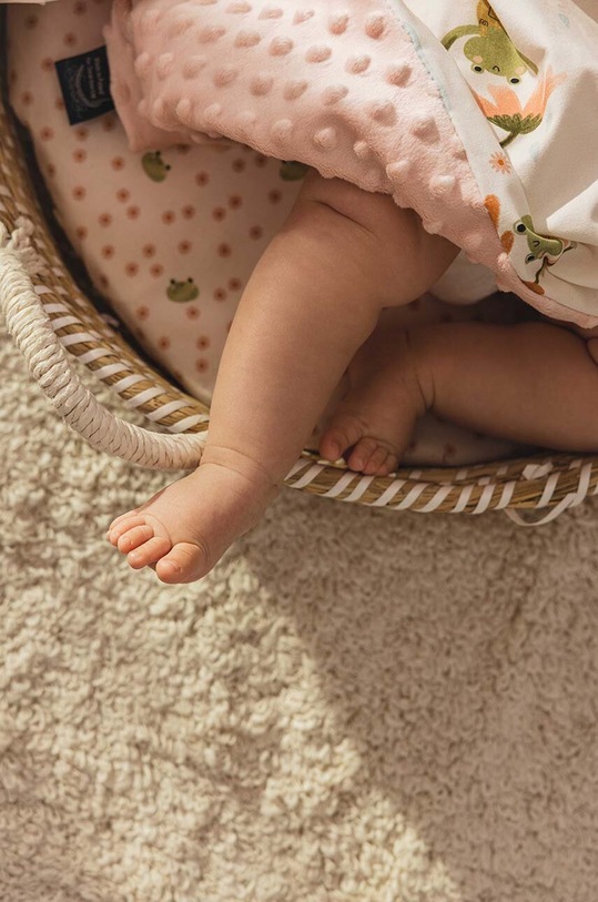 La Millou kocyk niemowlęcy Minky FROGS 148537.Lekki.Koc.Minky.