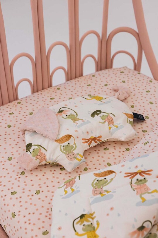 La Millou poduszka niemowlęca FROGS Produkt niemowlęcy różowy 148538.Poduszka.Sleepy.